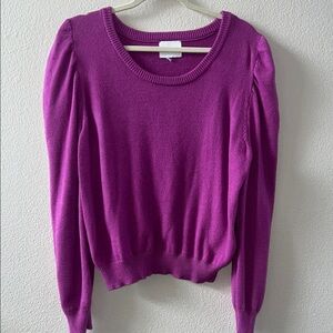 Pink Rose Women's Fuchsia Crew Neck Sweater